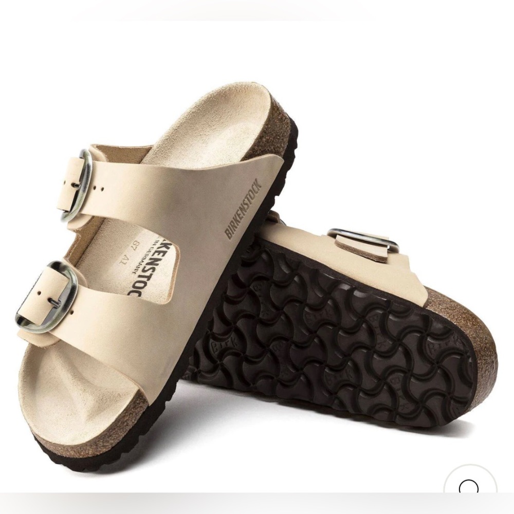 Birkenstock Arizona almond big buckle sz 38